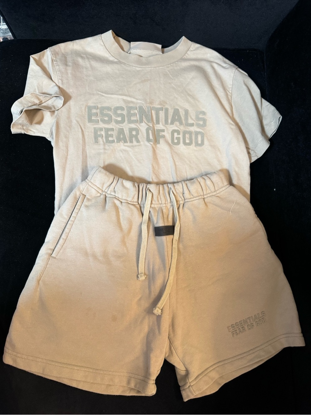 Essentials Sand Athletic Drawstring Shorts